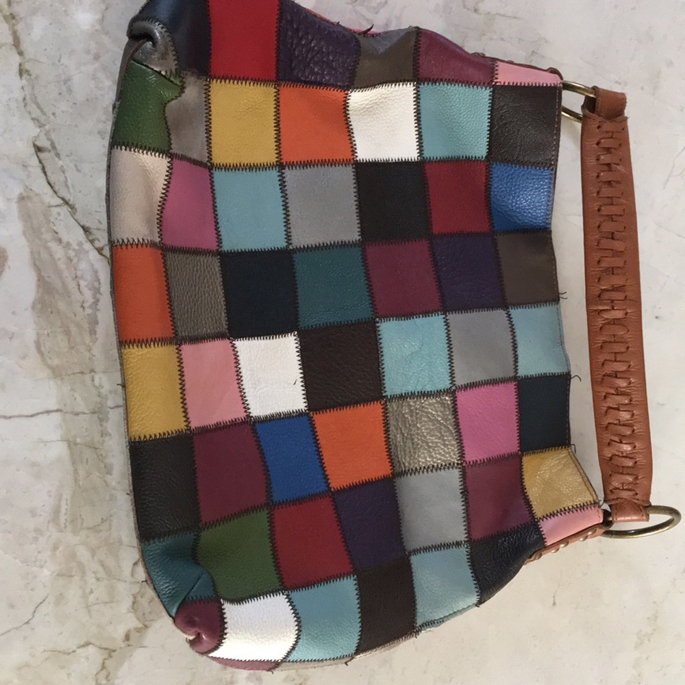 Stella & Max patch Leather Hobo Bag